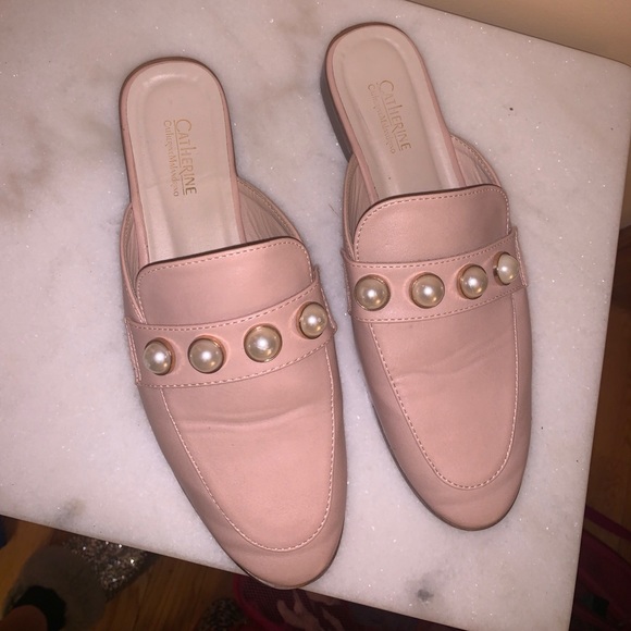 Catherine Malandrino Shoes - Pink leather mules